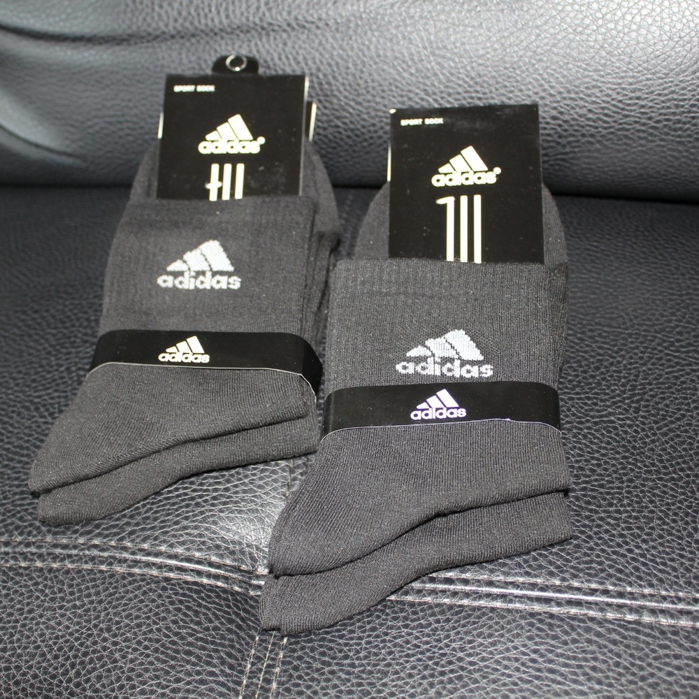 MENS 4 PAIRS SOCKS BLACK NEW SIZE 5-10
